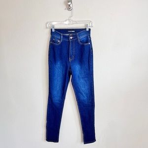 Fashion Nova Classic High Rise Dark Wash Jeans Jeggings